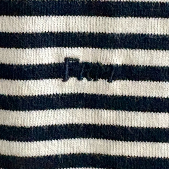 FRAME BLK/ WHITE STRIPED BOX CUT TEE SIZE SMALL - Picture 3 of 4